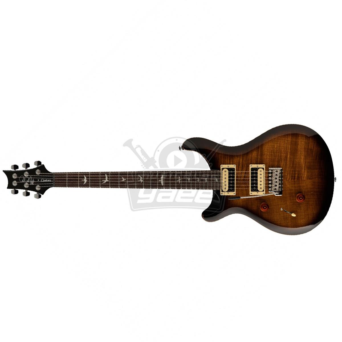 Prs Se Custom 24 Guitarra Electrica Zurda Maple Top Mahogany Back Con